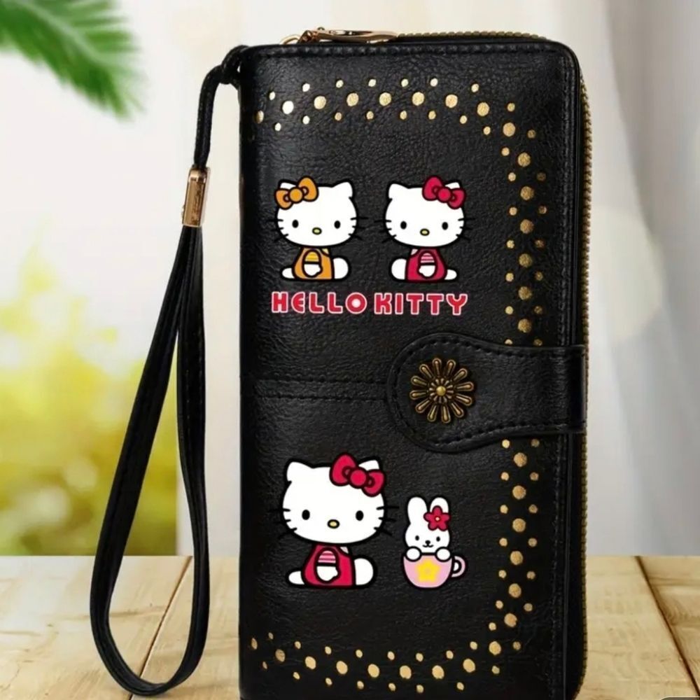 Hello Kitty Black Wallet- New